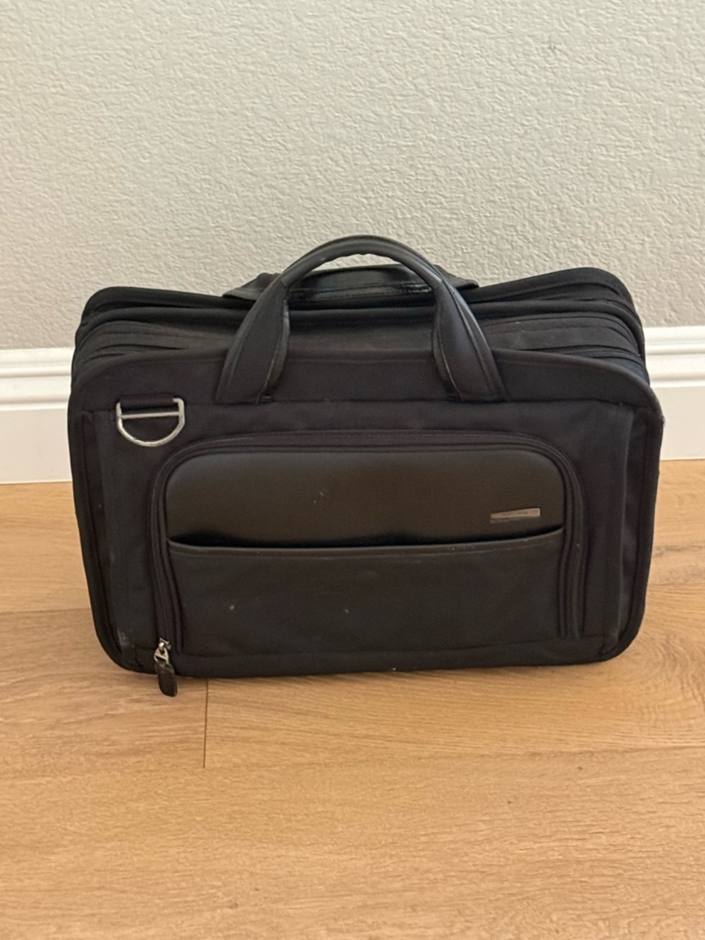 Nordstrom Men’s Black Laptop Briefcase Travel Bag Multi-Compartment Carry-On